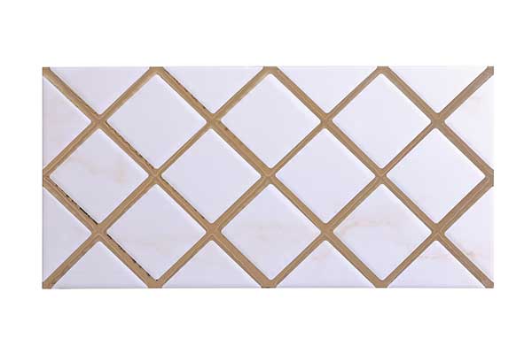 کاشی تک گل کاردان طلایی