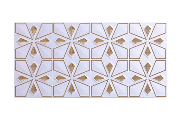 کاشی تک گل تینو طلایی