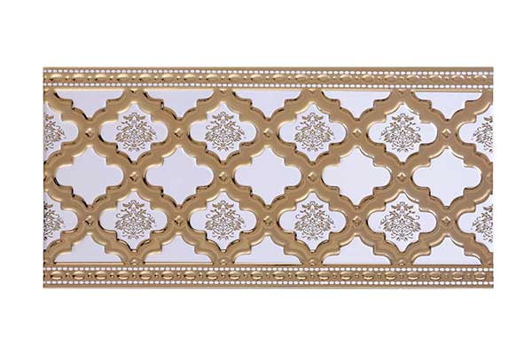 کاشی تک گل السانا طلایی