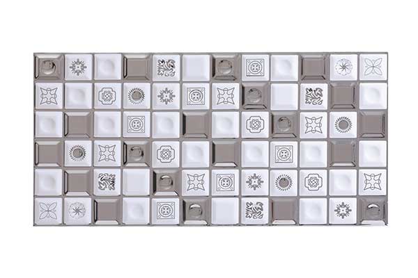 کاشی تک گل تارادیس نقره ای