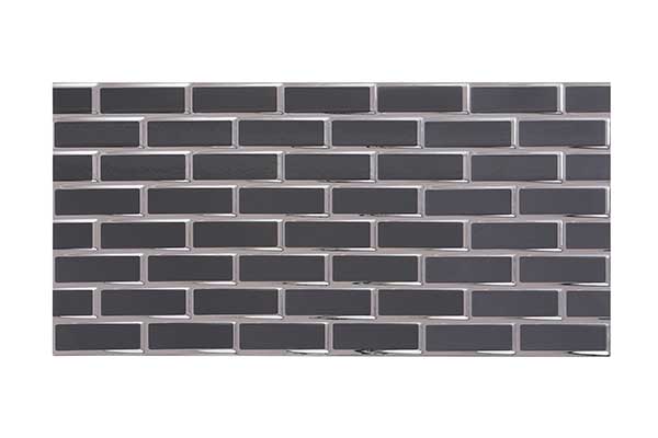 کاشی تک گل دافنه مشکی نقره ای