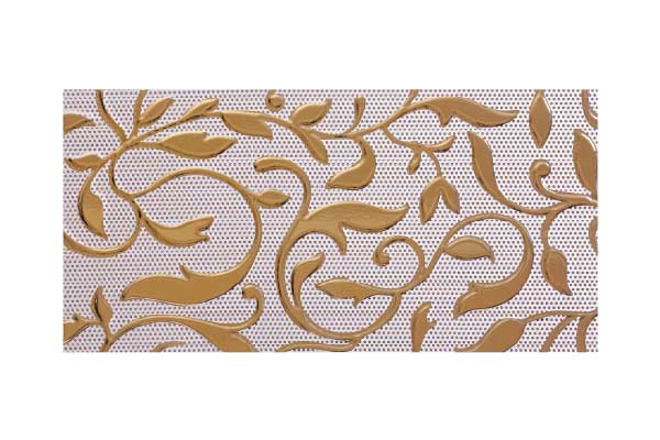 کاشی تک گل ترمه طلایی کاشی تک گل ترمه طلایی