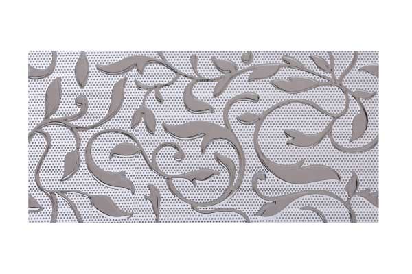 کاشی تک گل ترمه نقره ای کاشی تک گل ترمه نقره ای