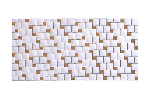 کاشی تک گل میشو طلایی