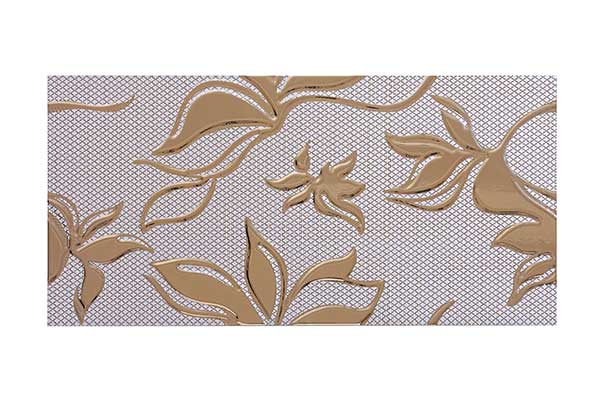 کاشی تک گل آیریس طلایی کاشی تک گل آیریس طلایی