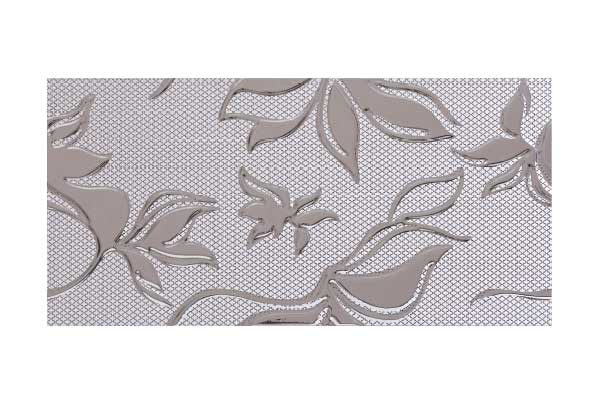 کاشی تک گل آیریس نقره ای