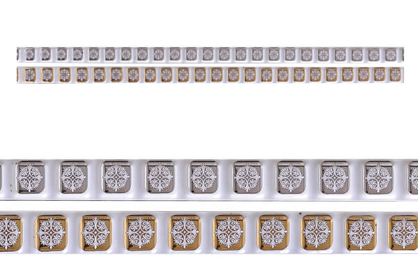 فیتیله سیدنی هوشمند طرح دار نقره ای - طلایی